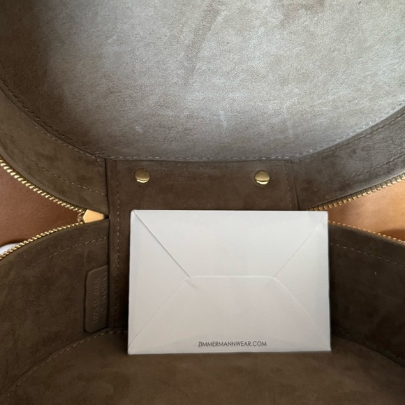 Brand New Zimmermann Hat Box Style Handbag, Seagrass - Picture 4 of 7